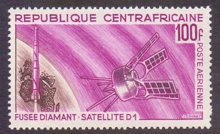 Central African Republic  #C41  MNH  1966  AIR satellite