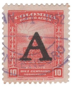 COLOMBIA 1950. SCOTT # C187. USED. # 3