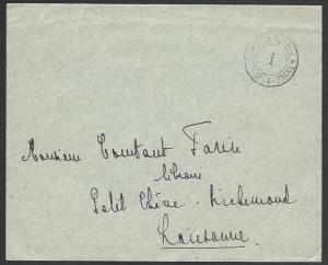 SWITZERLAND 1914 Military cover to Lausanne - Battaillon 4.................58384