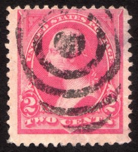 1894, US 2c, Washington, Used, Jumbo, thin, Sc 248