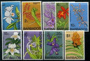 HERRICKSTAMP BARBADOS Sc.# 396A-408A Orchids Key Stamps