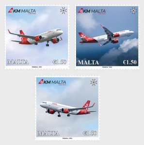 Malta - Postfris/MNH - Complete set KM Malta Airlines 2024