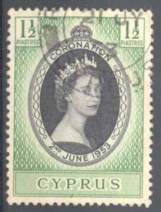 Cyprus ~ #167 ~ Coronation ~ Used