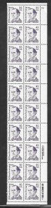 #2195 MNH Plate Block Strip of 20