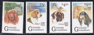 Grenada - Grenadines # 1504 / 1511, Dogs, Short Set, NH