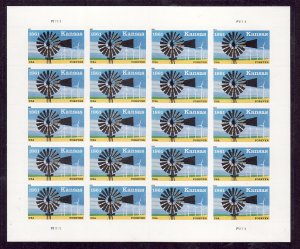 USA-Sc#4493- id12-unused NH sheet-Windmills-Kansas Statehood-2011-