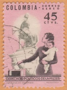 AIRMAIL STAMP FROM COLOMBIA 1963. SCOTT # C450. USED. # 1