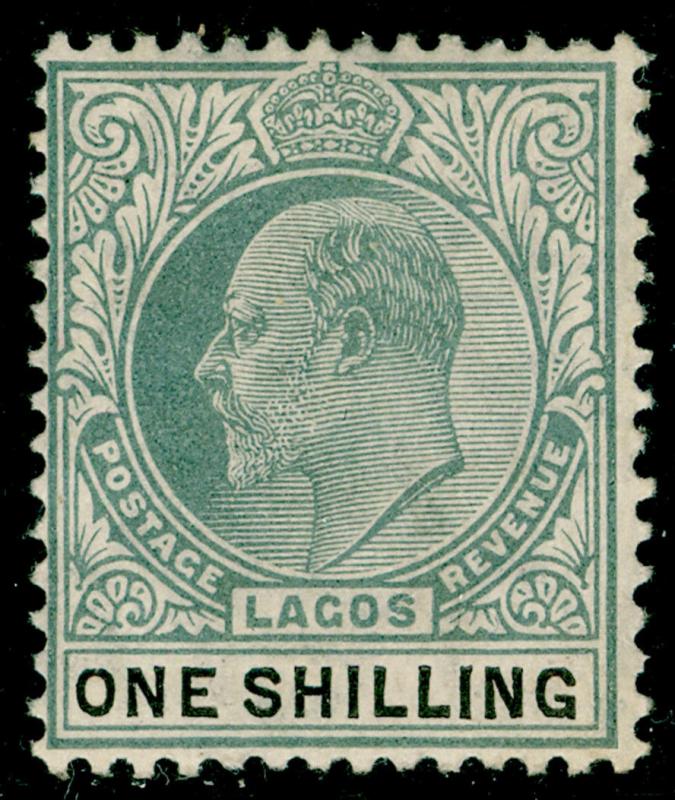 NIGERIA - Lagos SG60, 1s green & black, NH MINT. Cat £20.