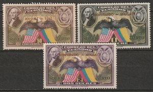 Ecuador 1943 Sc C102-4 air post set MLH*