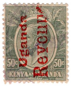 (I.B) KUT Revenue : Uganda Duty 50c (broken type)