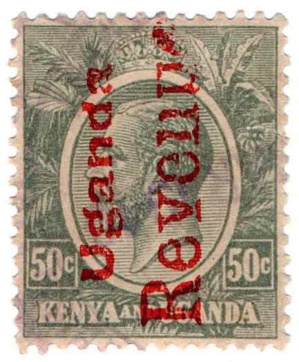 (I.B) KUT Revenue : Uganda Duty 50c (broken type)