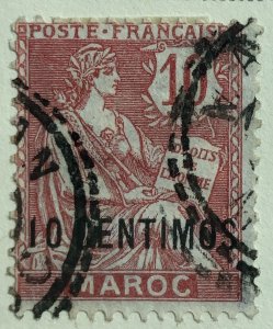 AlexStamps FRENCH OFFICES IN MOROCCO #16 VF Used 