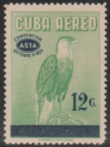 1959 Cuba Stamps Birds Caracara Eagle Surcharged MNH