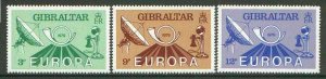 GIBRALTAR - 1979 - Europa Communications - Perf 3v Set - Mint Never Hinged