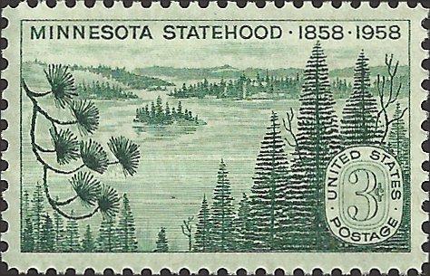 # 1106 MINT NEVER HINGED MINNESOTA STATEHOOD