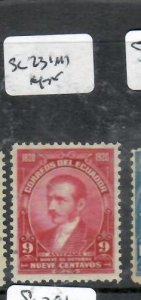 ECUADOR  SC 231   9C   MOG       P0403A H