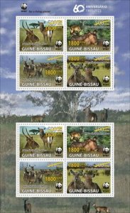 Guinea-Bissau - 2021 WWF 60 Years & Animals - 8 Stamp Sheet - GB210231a2