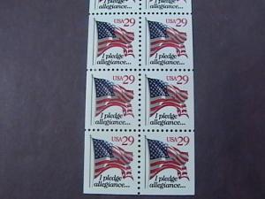 U.S.# 2594a-MNH-BOOKLET PANE 10-(P#K1111)-AMERICAN FLAG/ PLEDGE ALLEGIANCE-1993