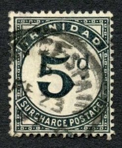 Trinidad and Tobago SGD22 5d Post Due Fine Used Cat 140 pounds