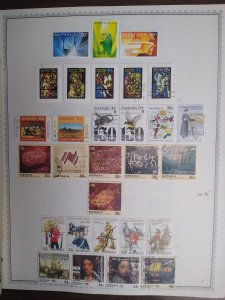 collection on pages Australia 1984-7 mostly complete about half mint HP: CV $123