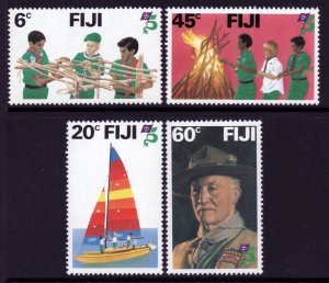 FIJI SC#458-461 75th Anniversary of the World Scouting (1982) MNH