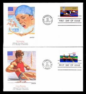 1979 U.S. #1791-94a Olympic First Day Covers - Lot of 5 Covers  (ESP#4803)