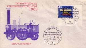 German FDC Sc.# 923 Steam Trains L546