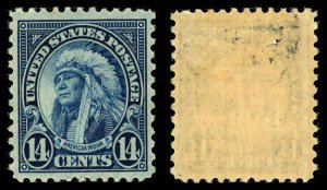 US Sc 695 VF/MLH- 1931 14¢  American Indian