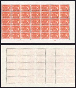 Penang SG45 2c Orange-red U/M Plate Block 35