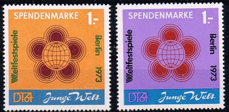 DDR 1973,Sc.#SP1-2 MNH, Donation stamps with franking force