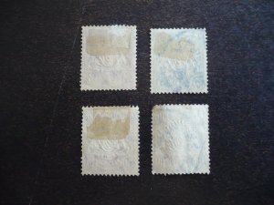 Stamps - Bavaria - Scott# 60,62,63,68 - Used Part Set of 4 Stamps