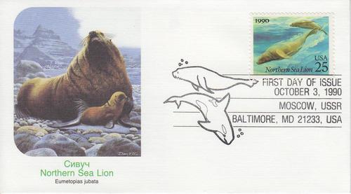 1990 Northern Sea Lion  (Scott 2509) Fleetwood FDC