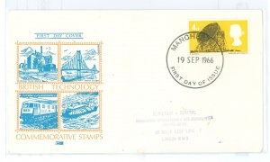 Great Britain 466 1966 British Technology, Philart Cachet FDC, Stamped Address