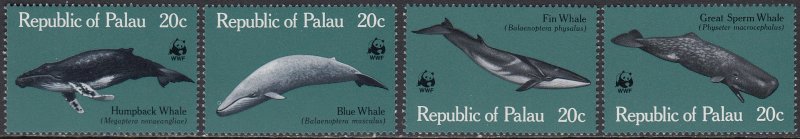 Palau 24-7 MNH - Whales