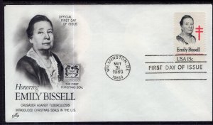 US 1823 Emily Bissell Artcraft U/A FDC