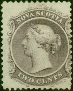 Nova Scotia 1860 2c Grey-Purple SG11 Fine MM