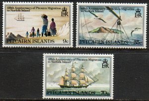 Pitcairn Islands Sc #203-205 MNH