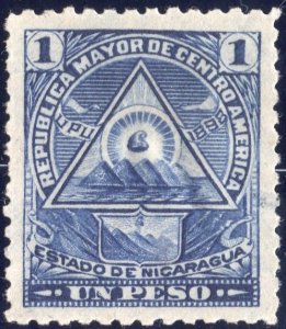 Nicaragua 1898 5p vermillion Mint SC O128