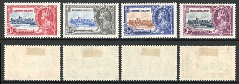 Leeward Islands SG88/91 1935 Silver Jubilee Set M/M