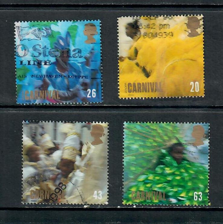 G.B 1998 COMMEMORATIVES  SET  CARNIVAL ISSUE USED  h 301122