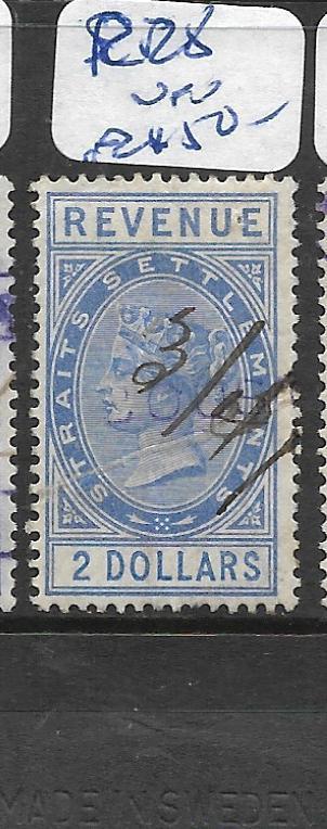  MALAYA STRAITS SETTLEMENTS  (P0807B) QV REVENUE $2.00   R28    VFU