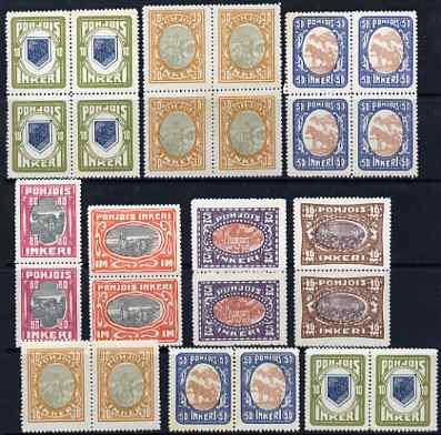 North Ingermanland 1920 set tp 10m (as SG 8-14) in pairs ...