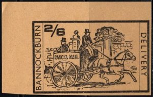 1971 Great Britain Postal Strike 2/6 Bannockburn Delivery Horse & Carriage (Tan)