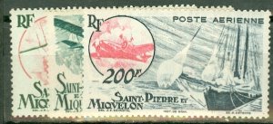 KE: St Pierre & Miquelon C15-17 MNH CV $40.50