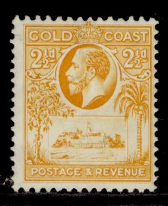 GOLD COAST GV SG107, 2½d orange-yellow, M MINT.