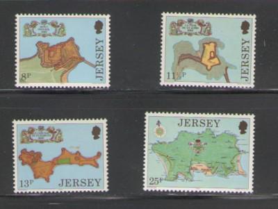 Jersey Sc 222-5 1980  Fortress stamps mint NH