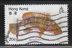 Hong Kong 1981 Sc 369 Fish 20c Used