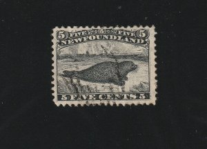 EDSROOM-13373 Newfoundland 26 Used 1868 Black Harp Seal CV$275