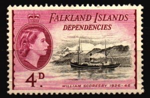 Falkland Island Dependencies -  Unused Hinged Scott 1L25
