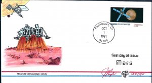 Pugh Designed/Painted Mission Mars FDC...147 of 195 created!